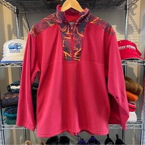 Vintage 90s Polartec Ski Fleece 1/4 Zip Pullover Men's Size Large